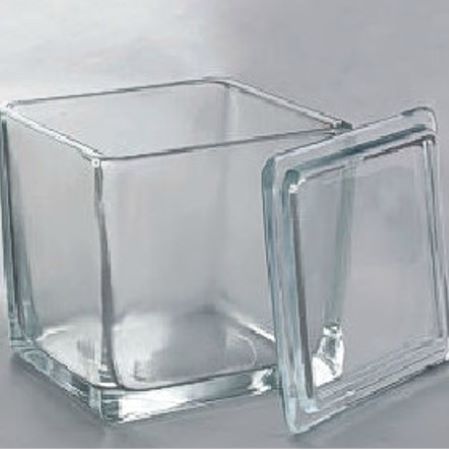 Glass Staining Jar With Cover